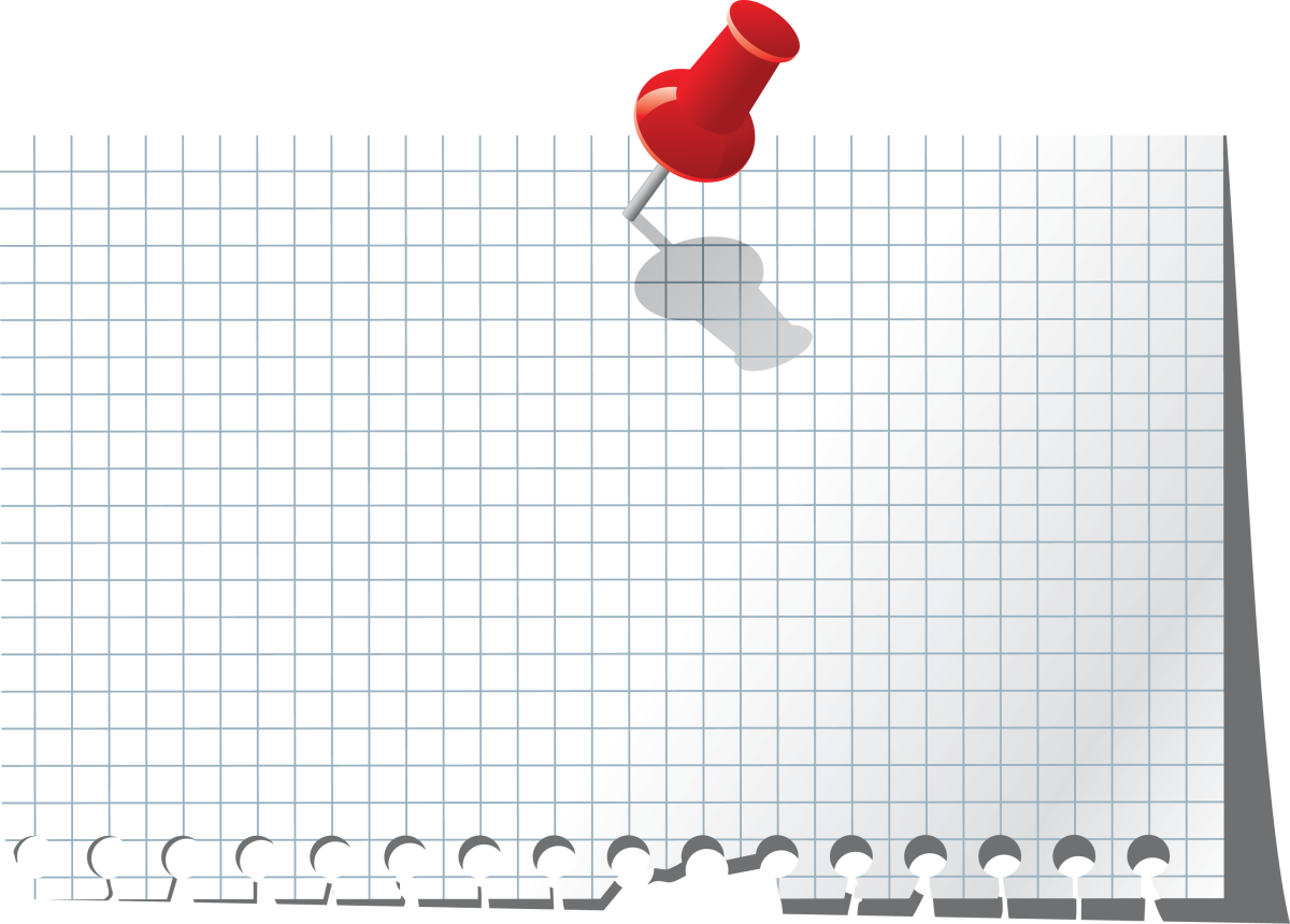 Тетрадный лист в клетку