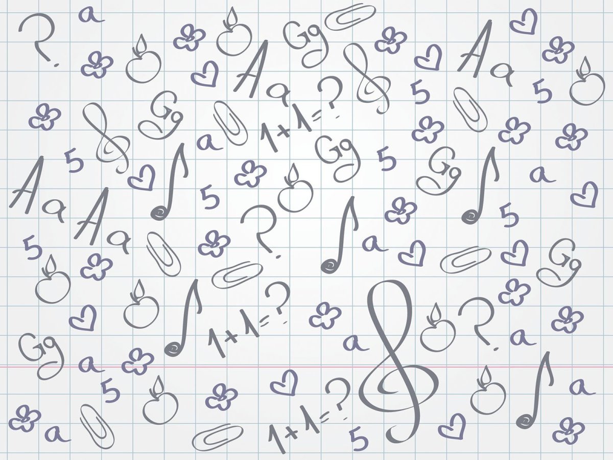 Рисунки в тетради