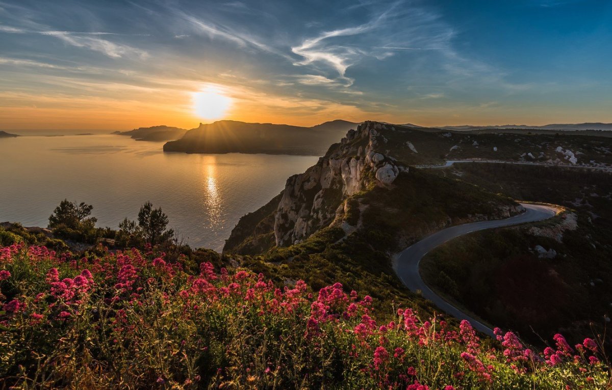 Закат в горах