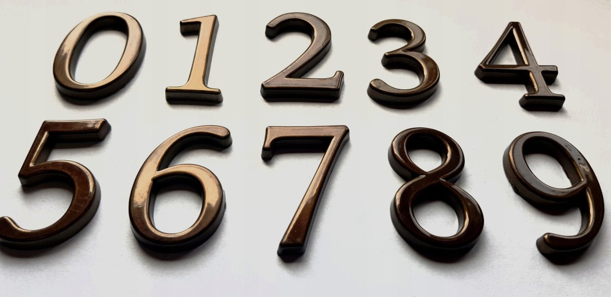 Металлические цифры