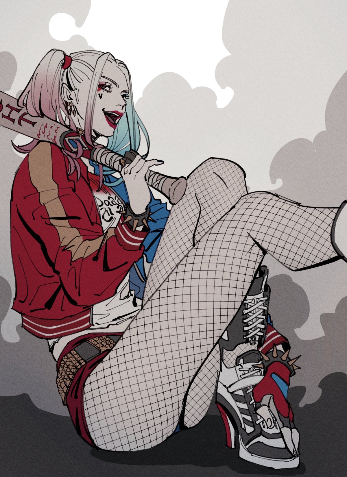 Харли Квинн аниме арт