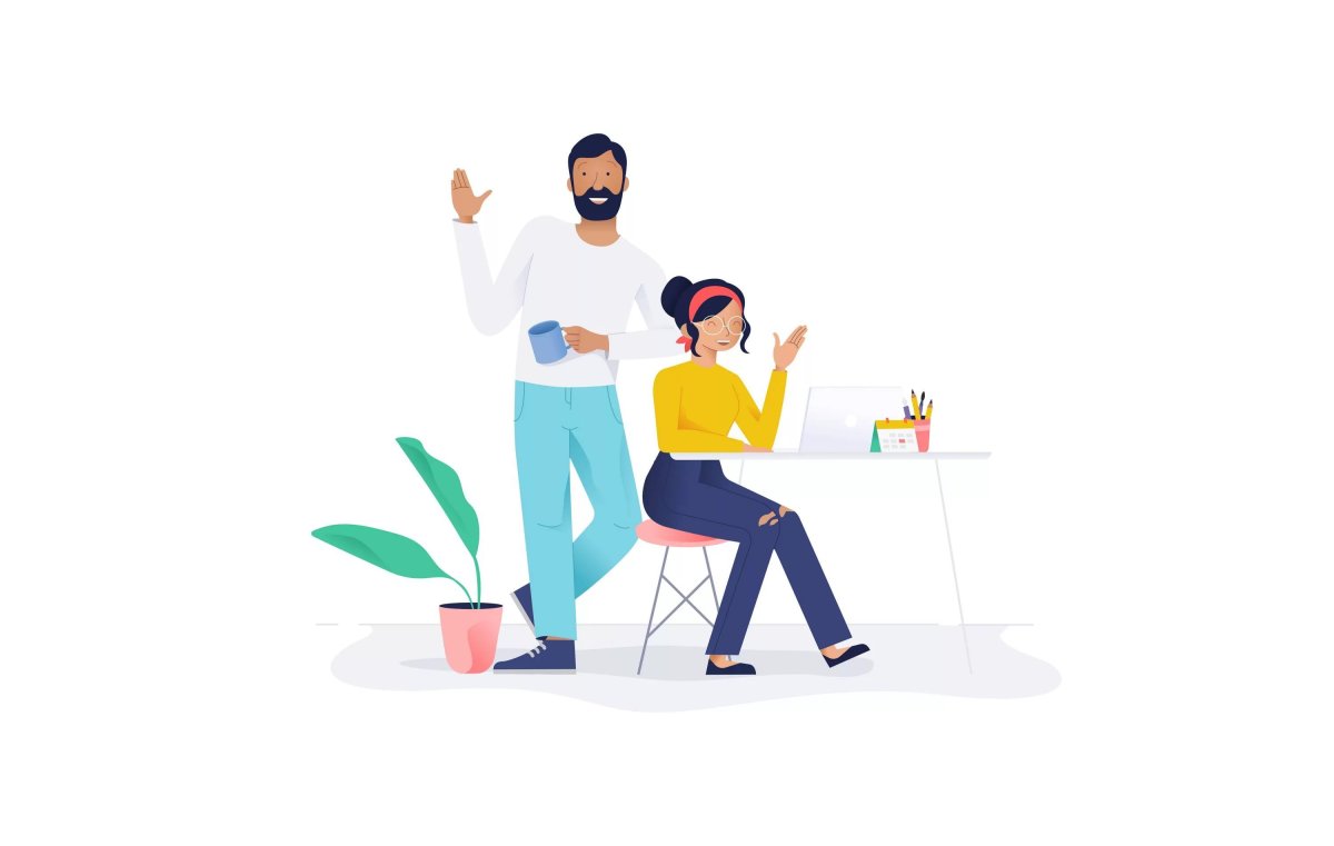 Минималистичные иллюстрации людей