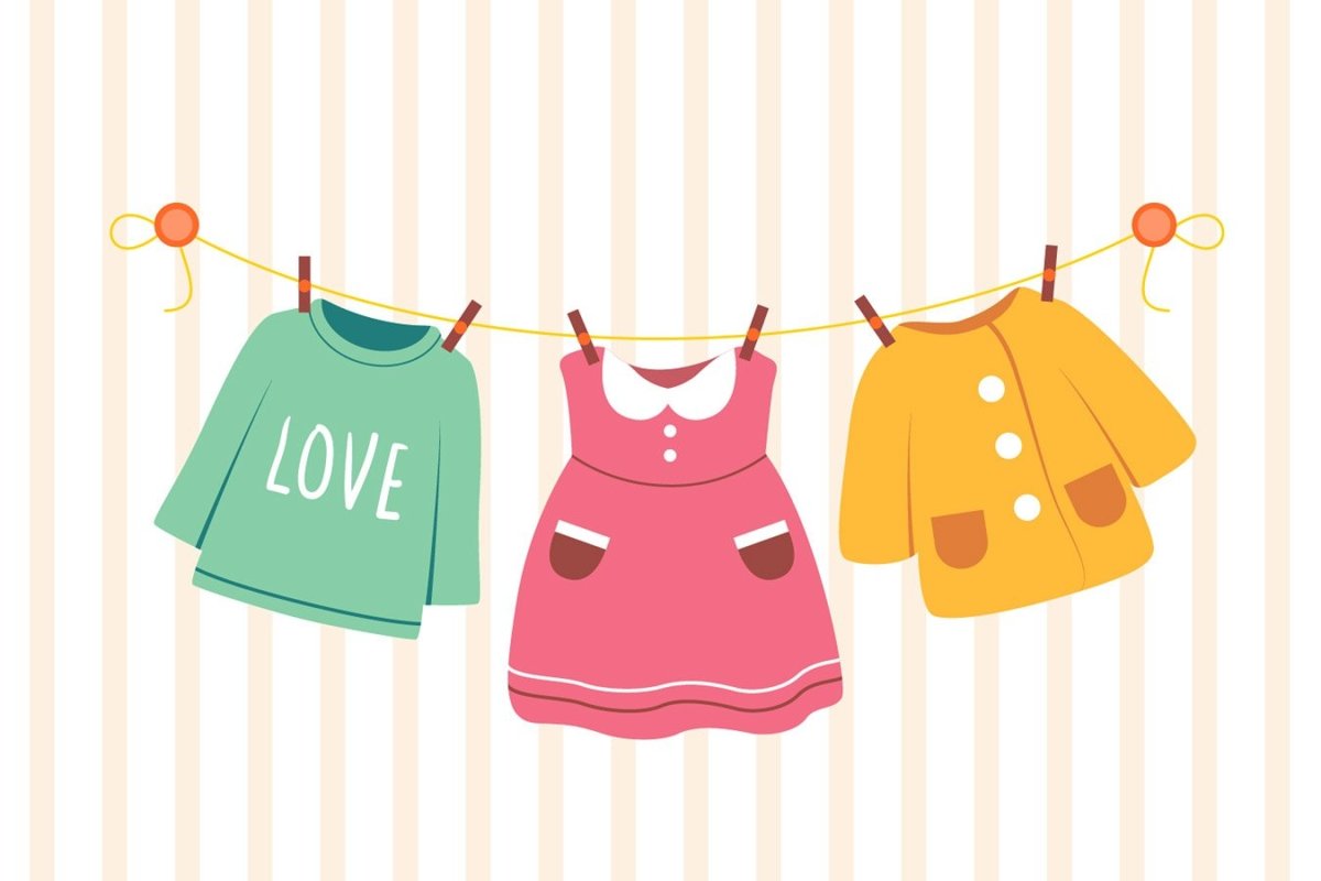 Нарисованная одежда для детей