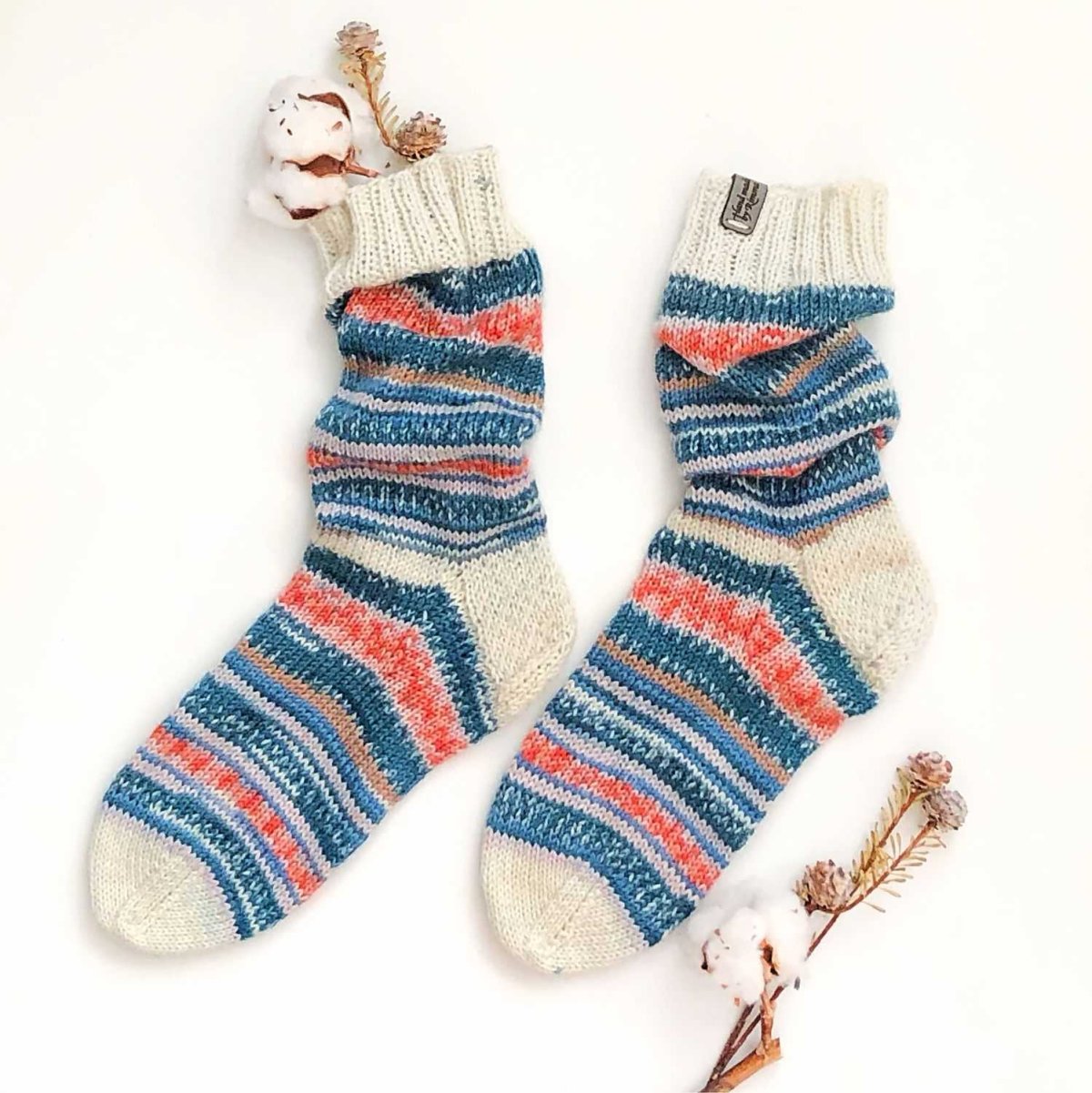 Вязаные носки