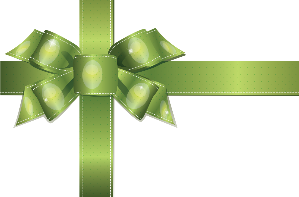 Бантики зеленого цвета