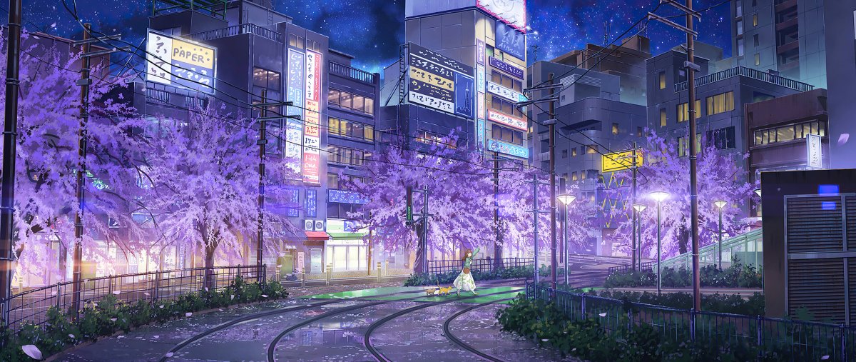 Токио улицы аниме