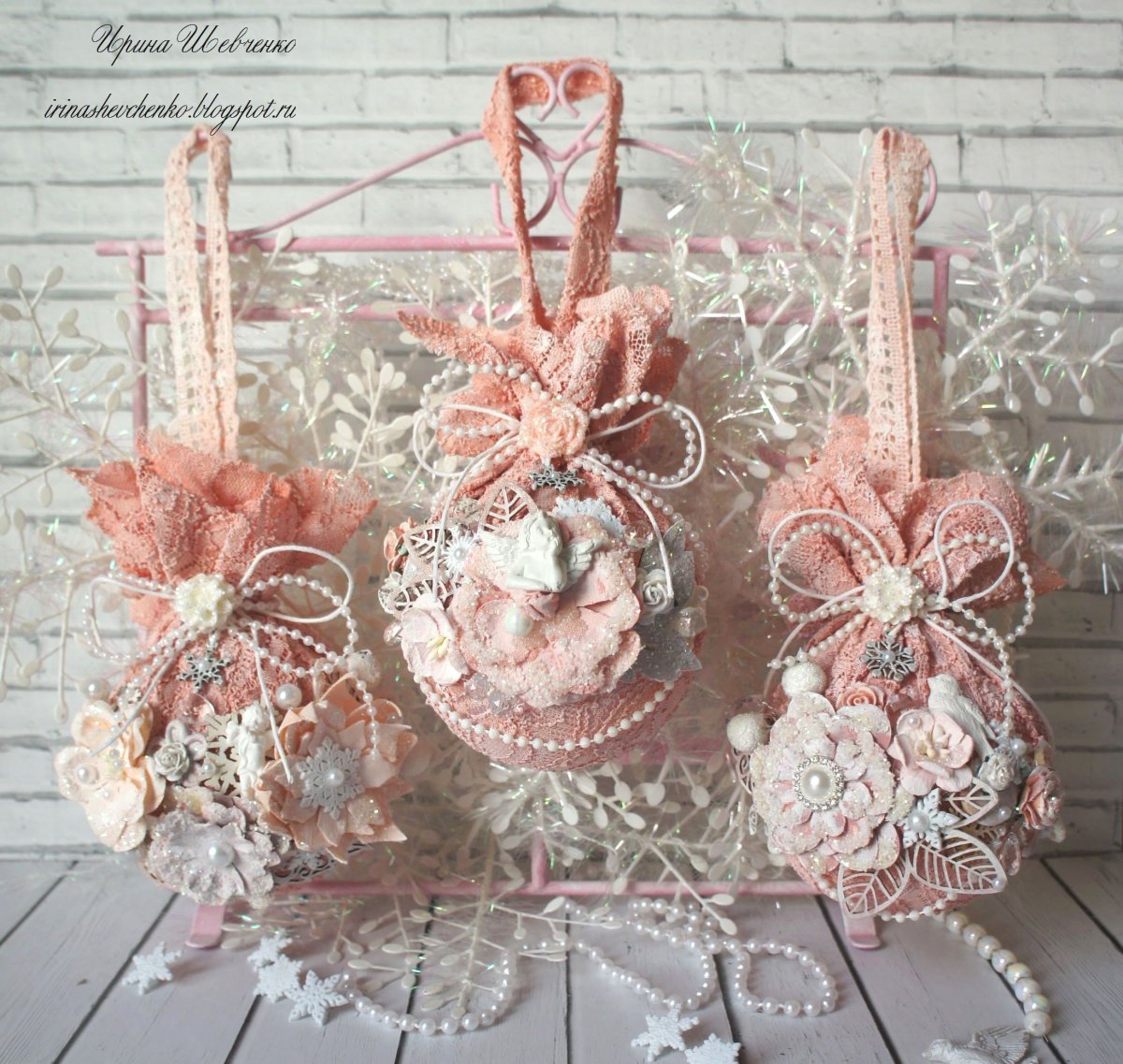 Рождество в стиле шебби Шик