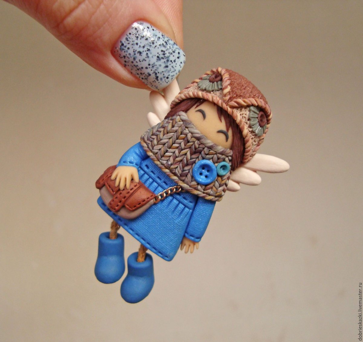 Брошки из самозатвердевающей глины