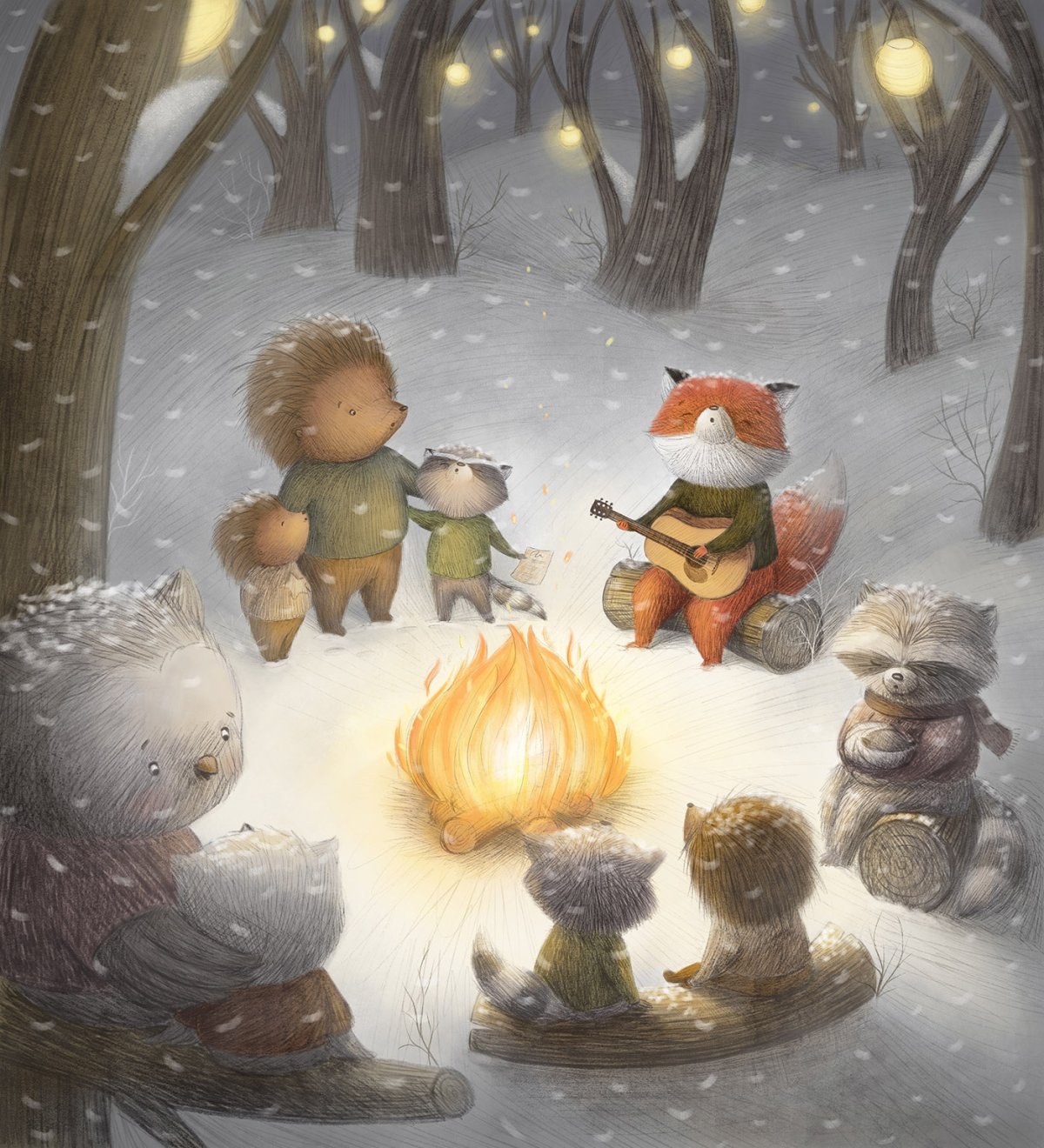 Милые зимние иллюстрации