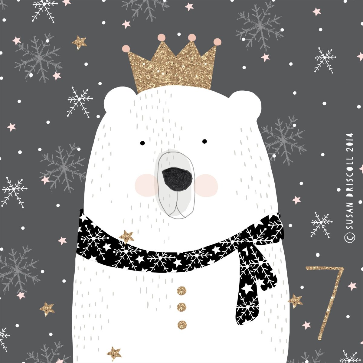 Новогодние постеры в скандинавском стиле