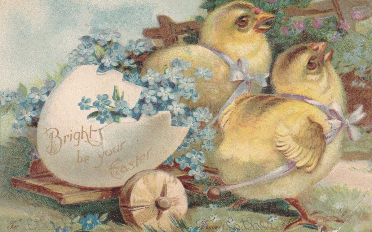 Винтажные пасхальные открытки