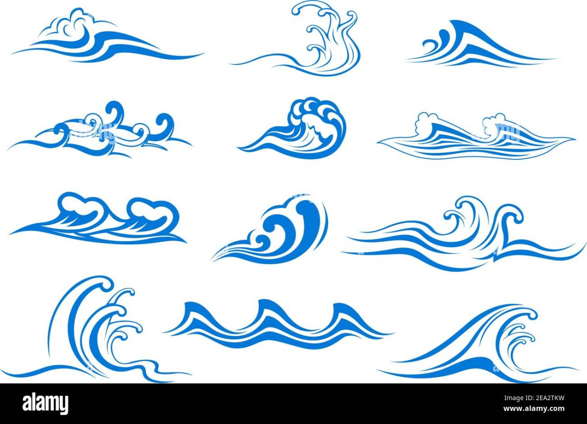 Стилизованное изображение воды