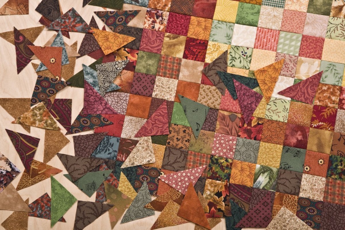 Лоскутное одеяло принт