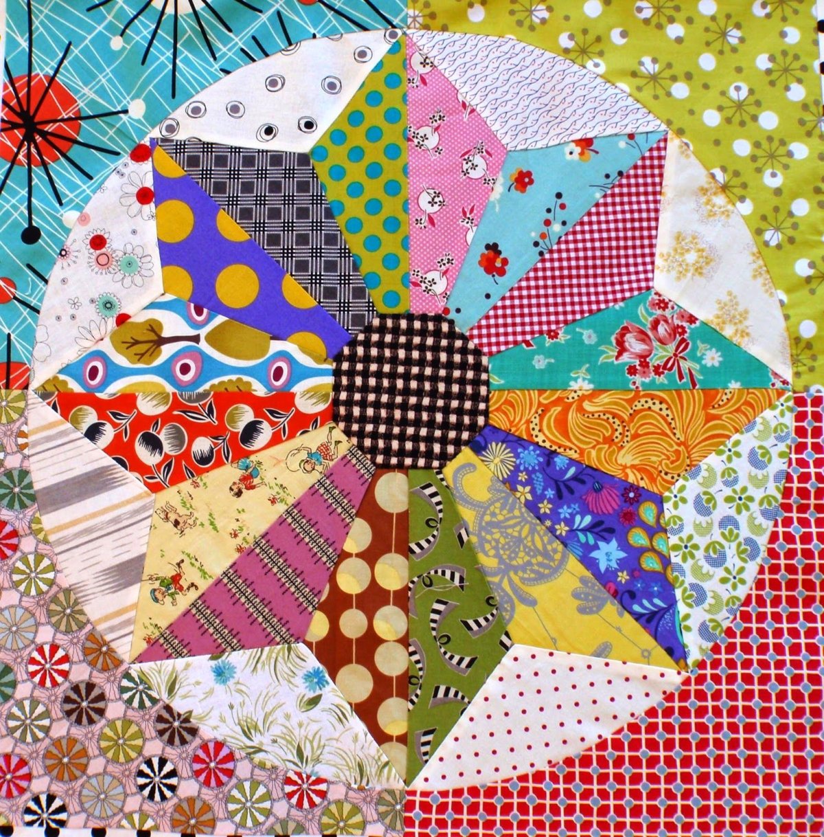 Дрезденская тарелка лоскутное шитьё