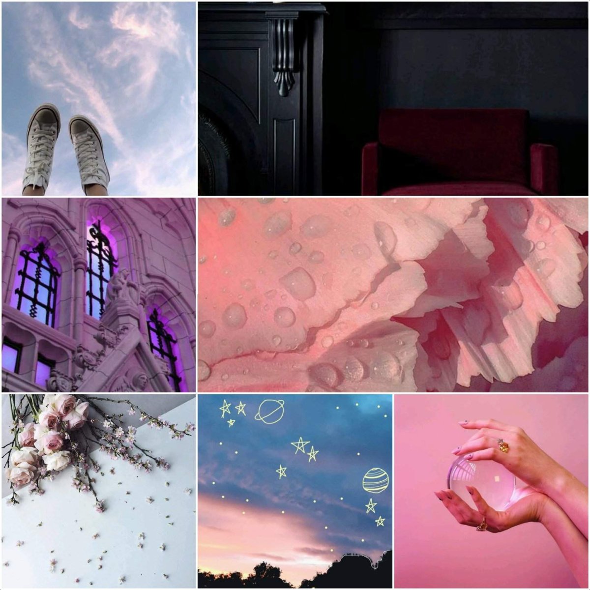 Эстетика Эшли Кэмпбелл коллаж