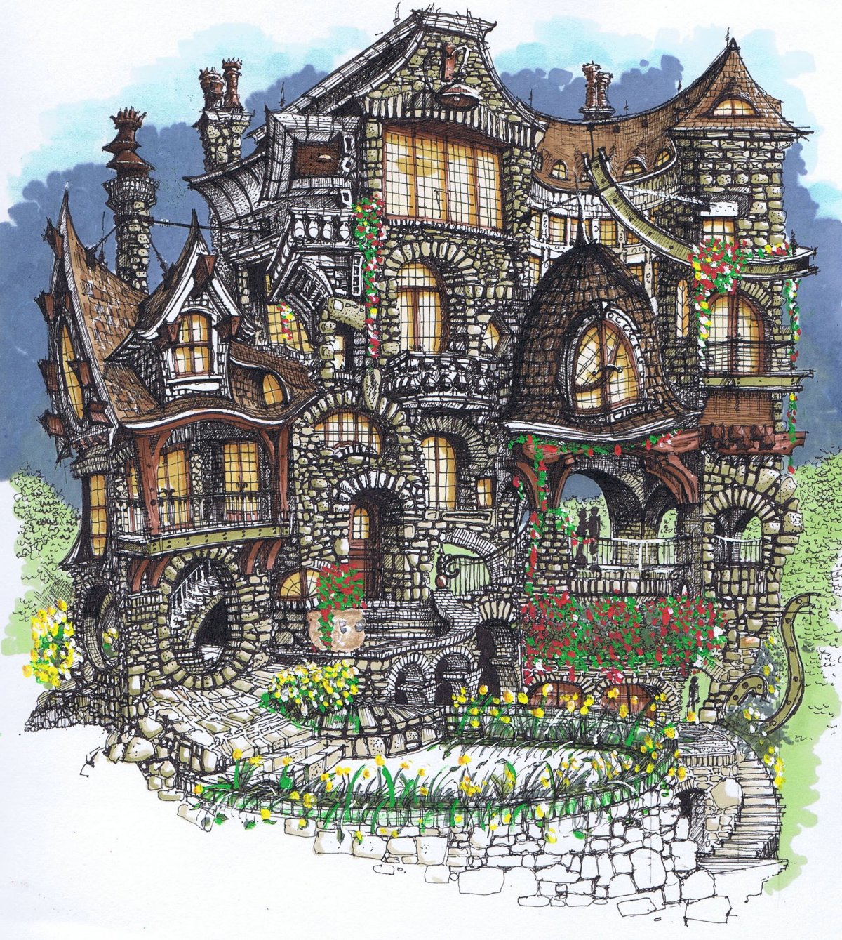 Архитектурные сказочных домиков