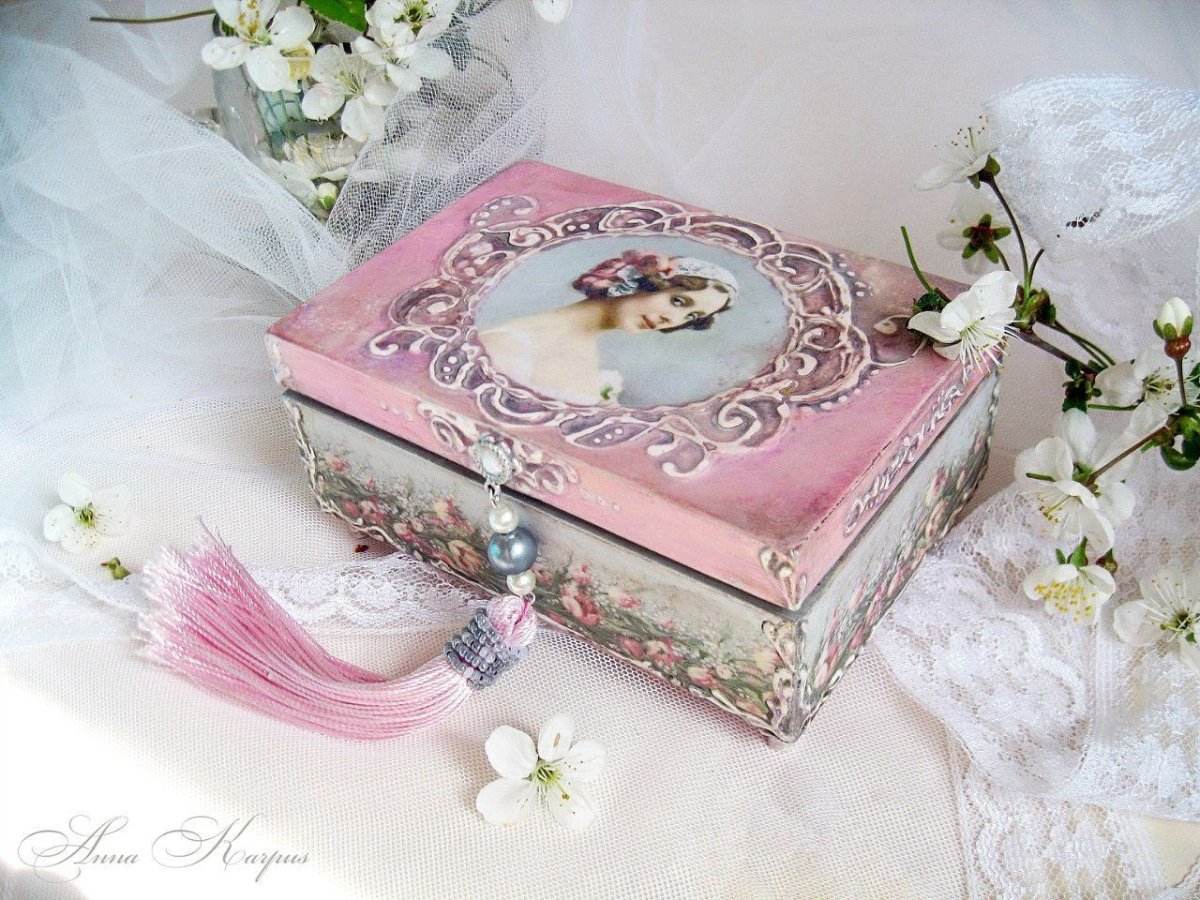 Декупаж сундучка