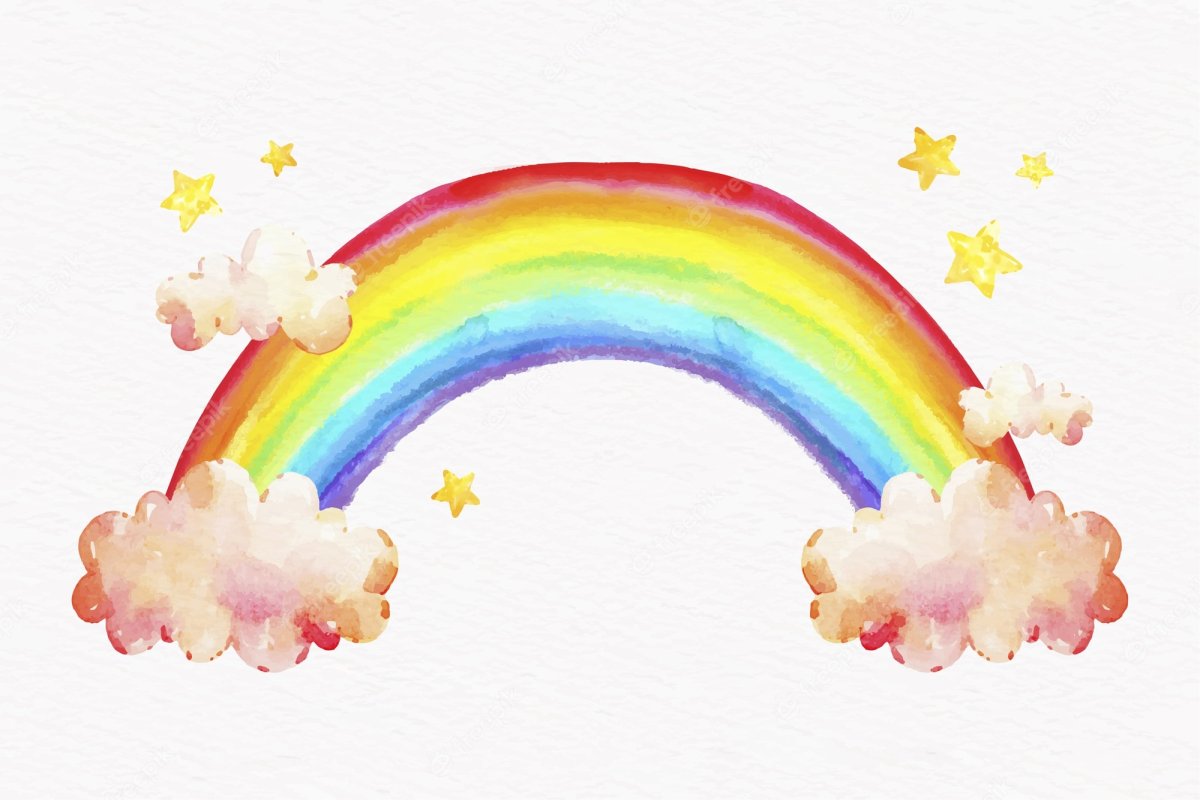Радуга акварель