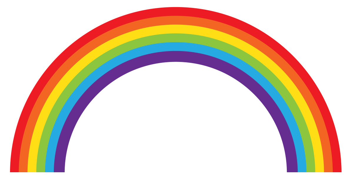 Радуга на прозрачном фоне