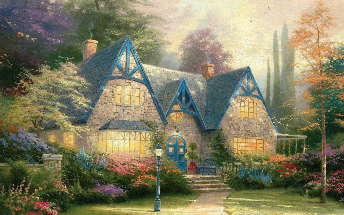 Thomas Kinkade Рождественские домики