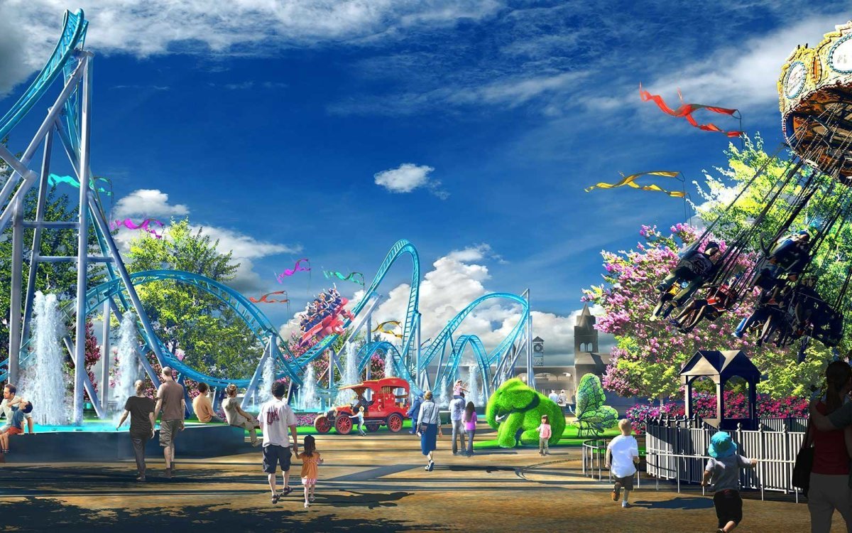 Современный парк развлечений
