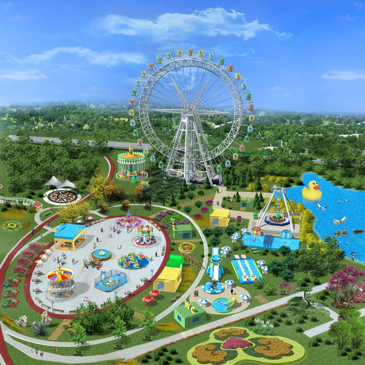 Мультяшные аттракционы