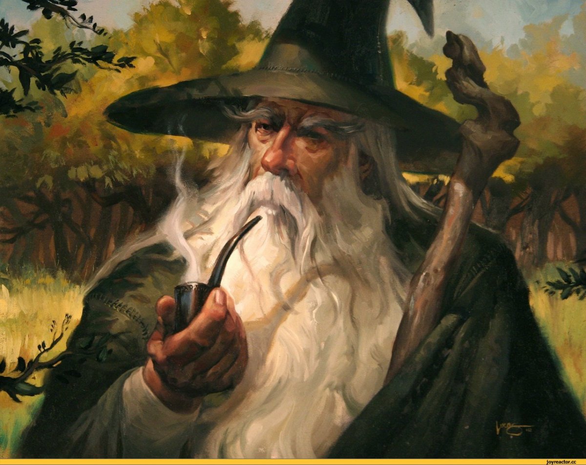 Старик Гендальф арт фэнтези