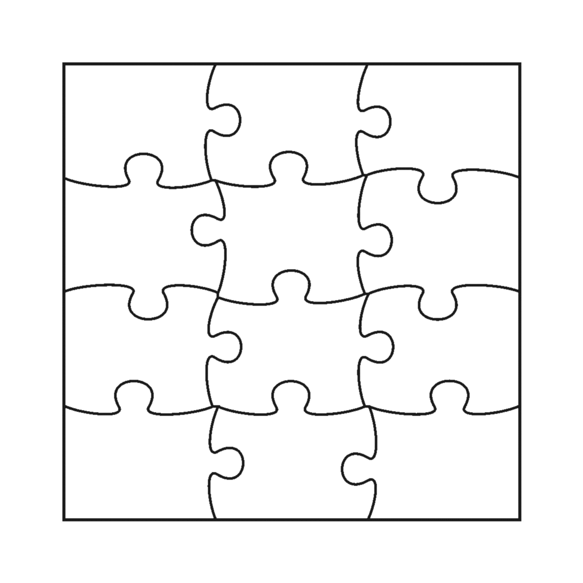 Пазл контур