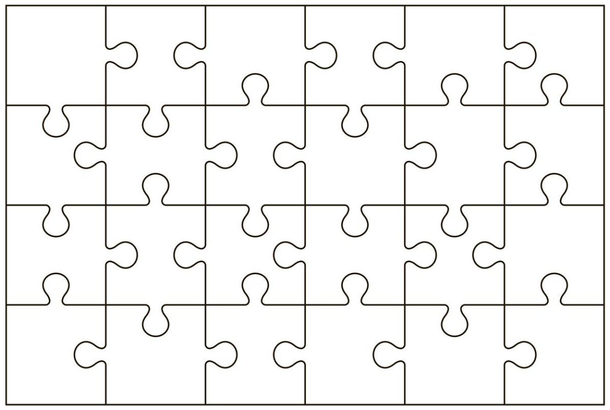 Сетка пазл прозрачная