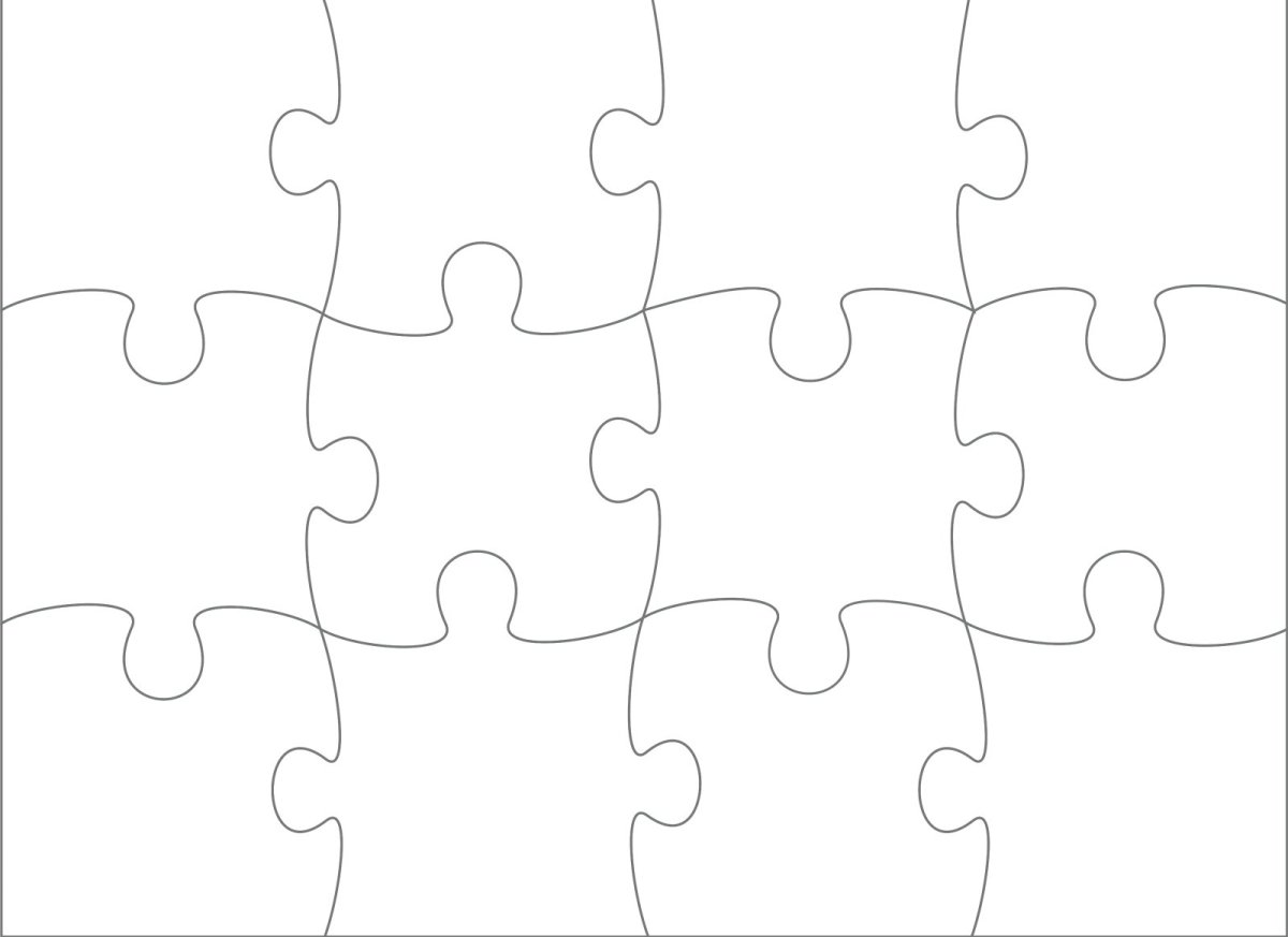 Пазл контур квадрат