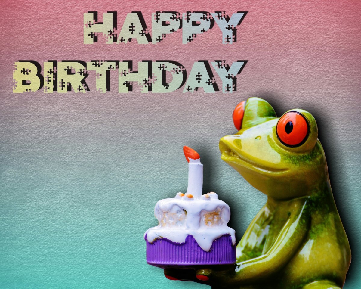 С днем рождения лягушка