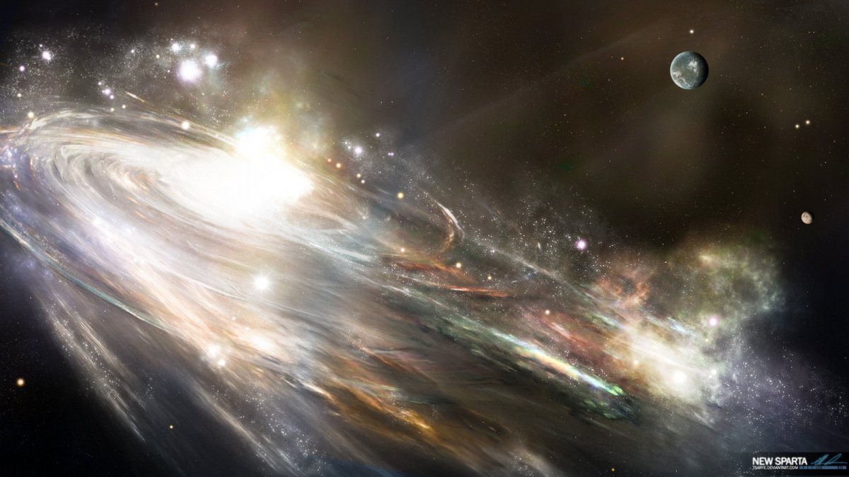 Космос планеты звезды Галактики