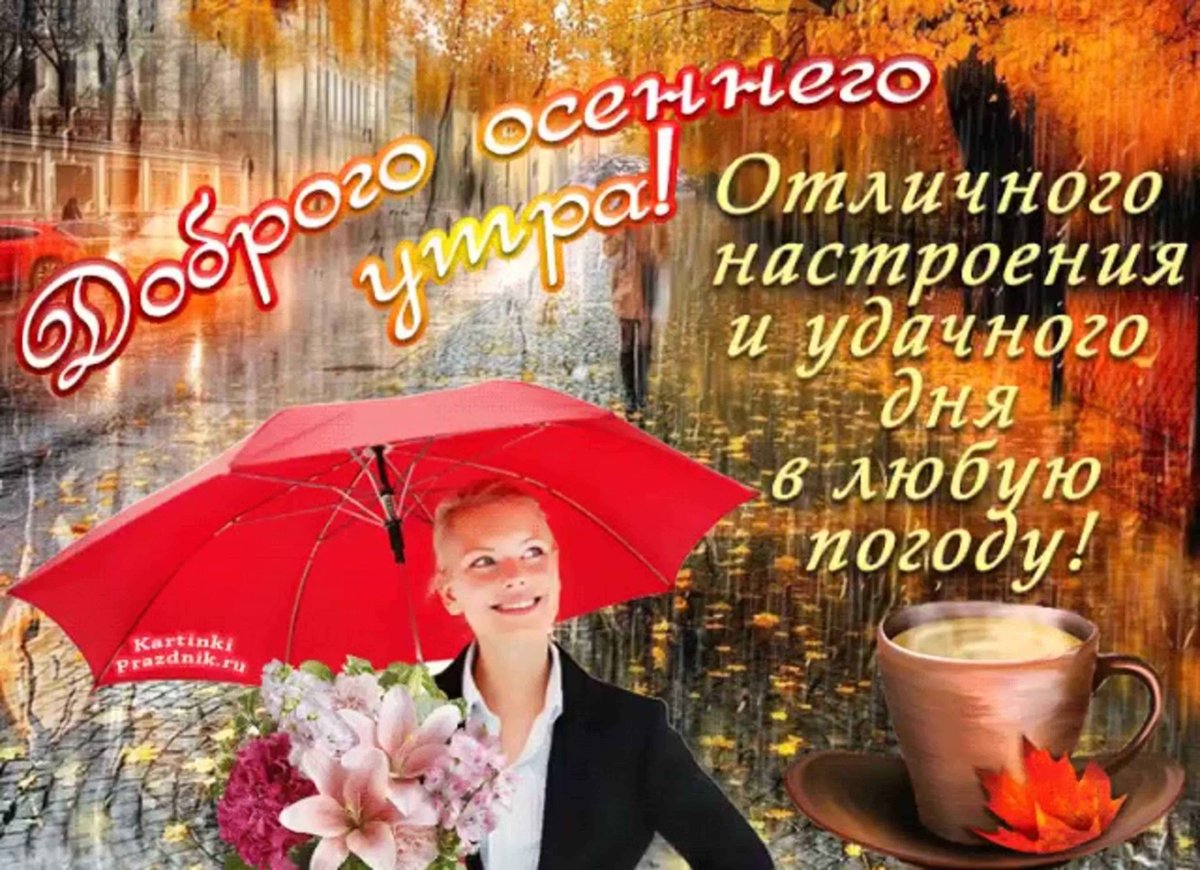 Нежное утро осень