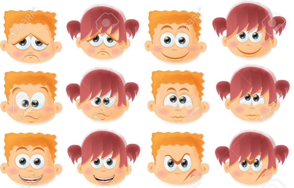 Эмоции дети коллаж