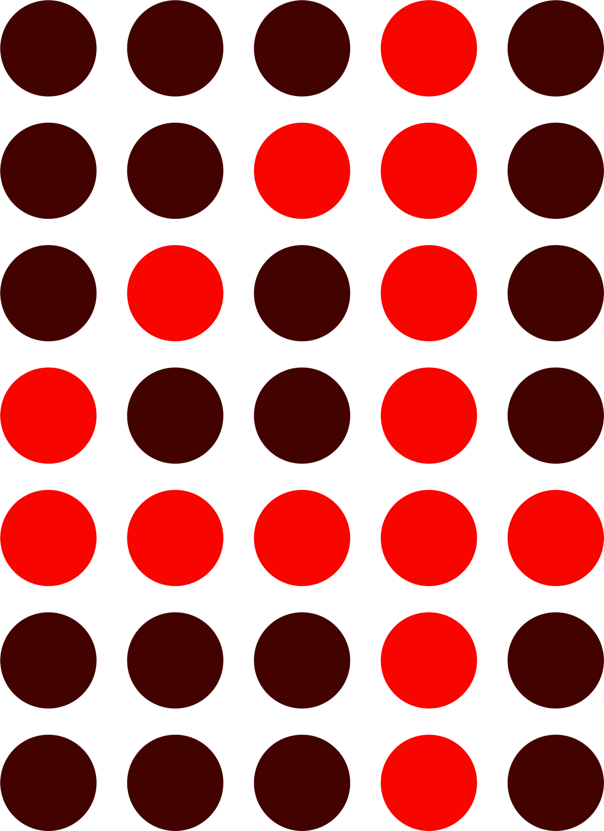 Цветные кружочки красные