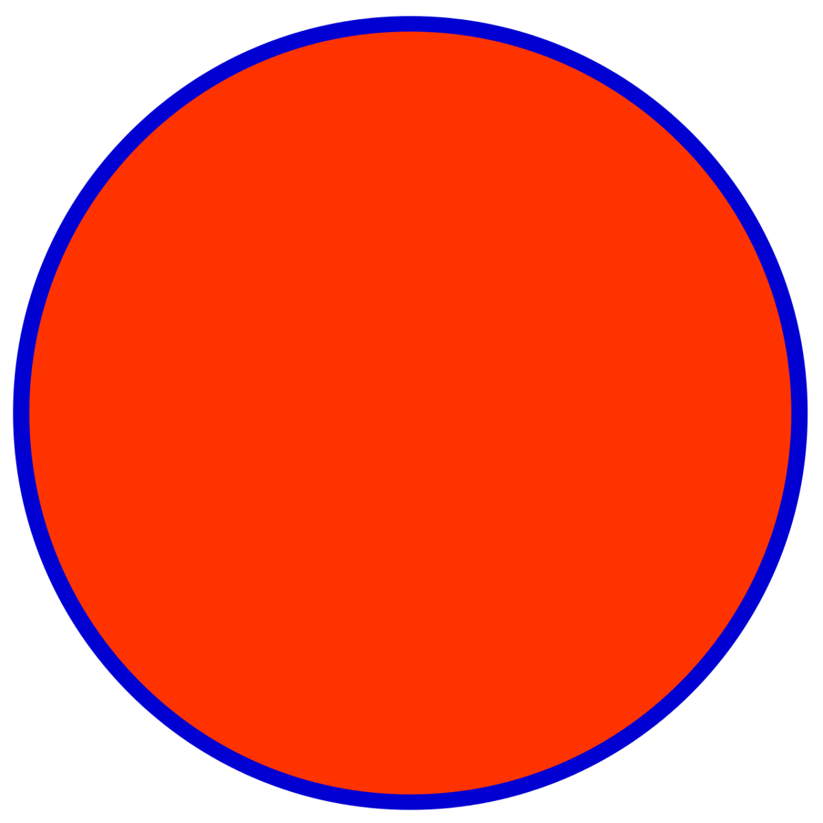 Красно синий круг