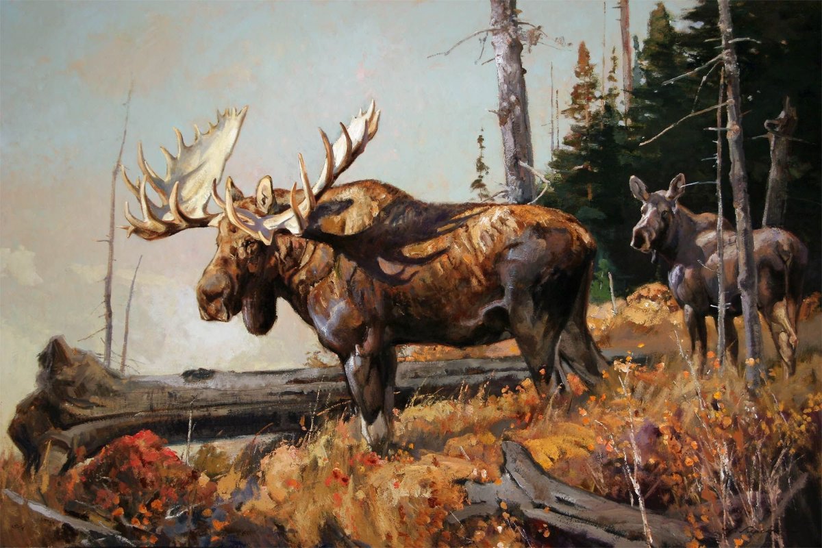 Картина лоси