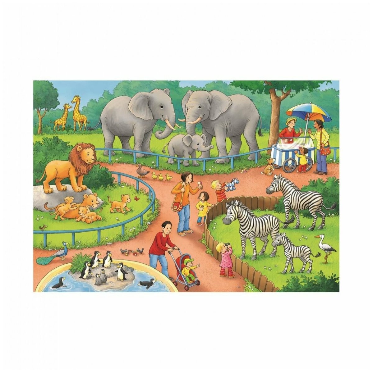Пазл Ravensburger прогулка по зоопарку (06116), 15 дет.