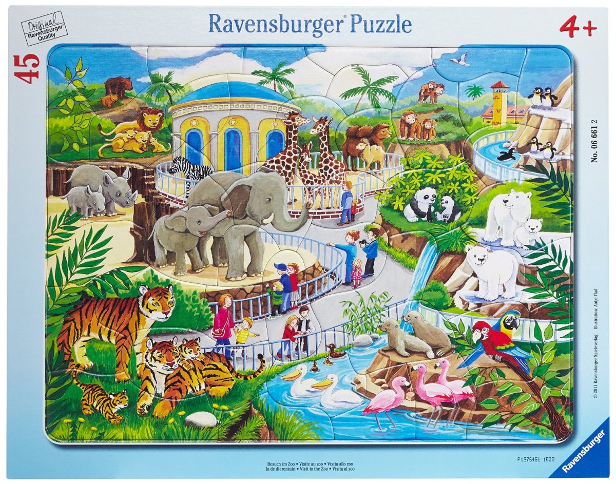 Пазл Ravensburger прогулка по зоопарку (06661), 45 дет.