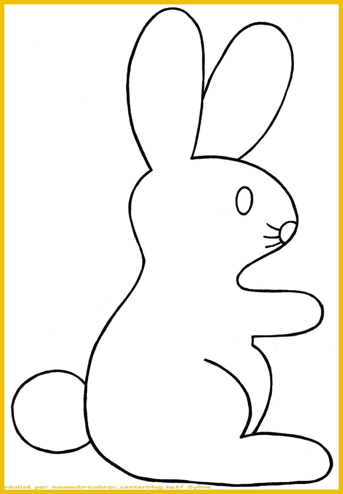 Раскраска заяц с сердечком