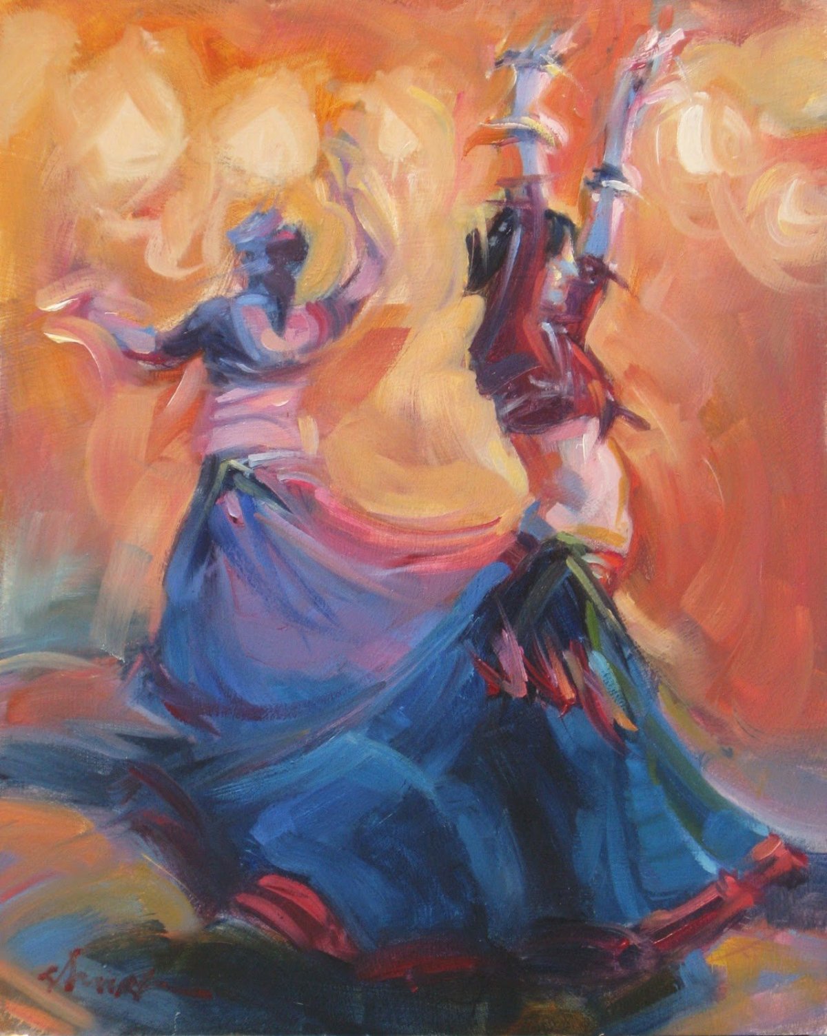 Восточный танец живопись