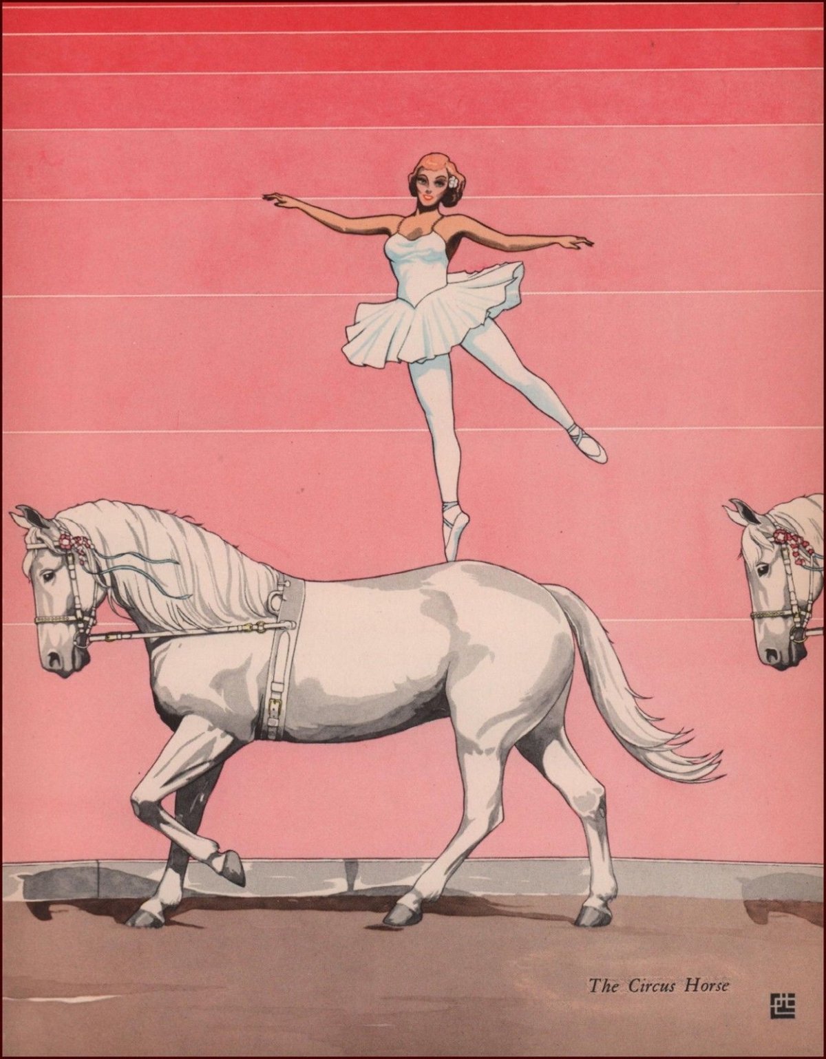 Девочка на коне в цирке