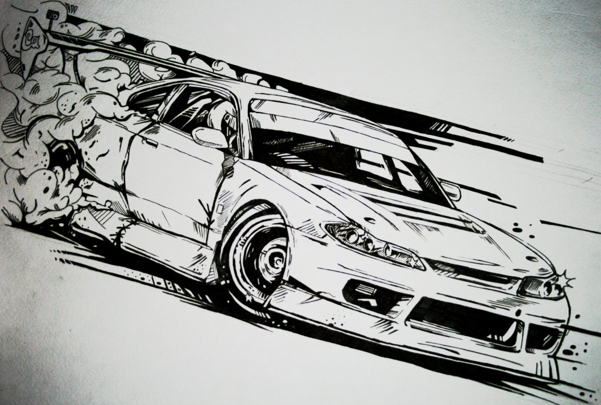 Nissan Silvia s15 чертеж