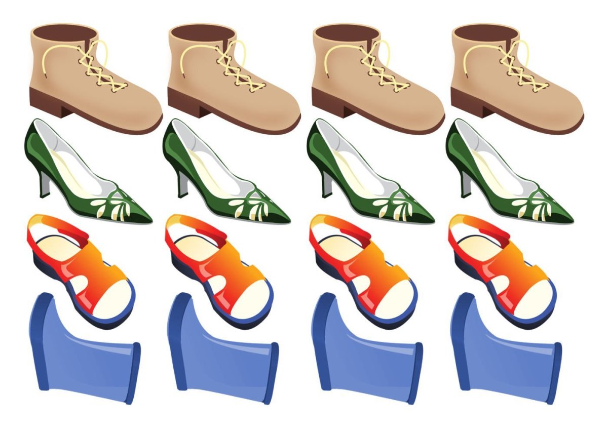 Обувь наглядное пособие