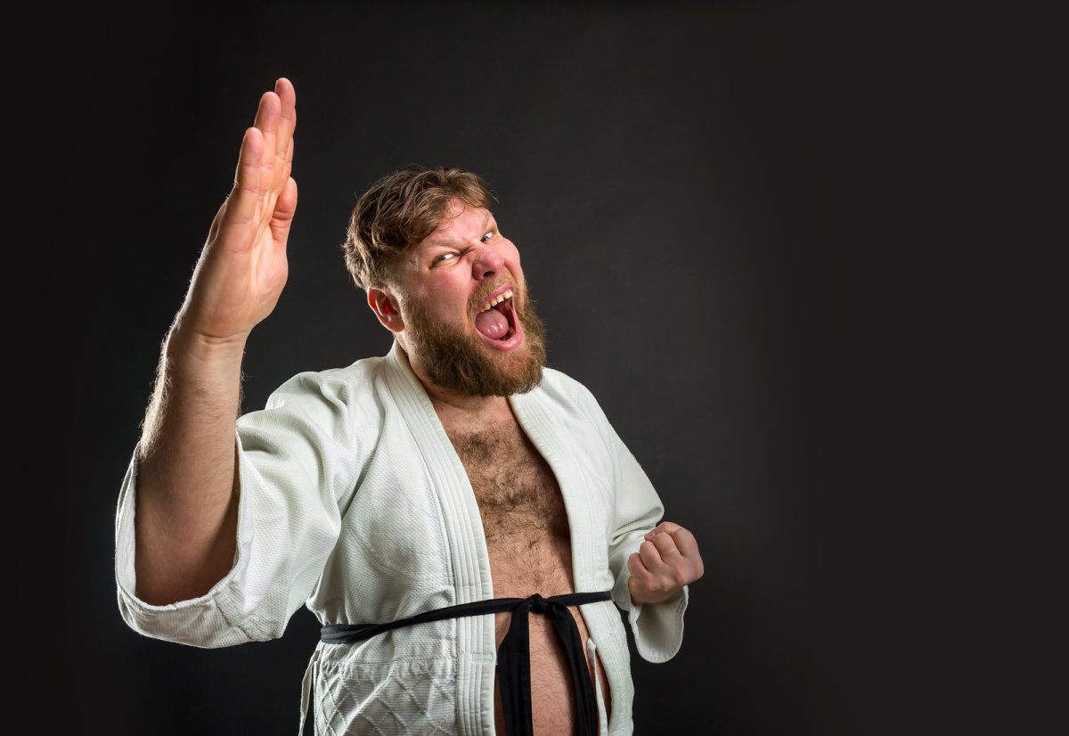 Бицепс у бойцов каратэ