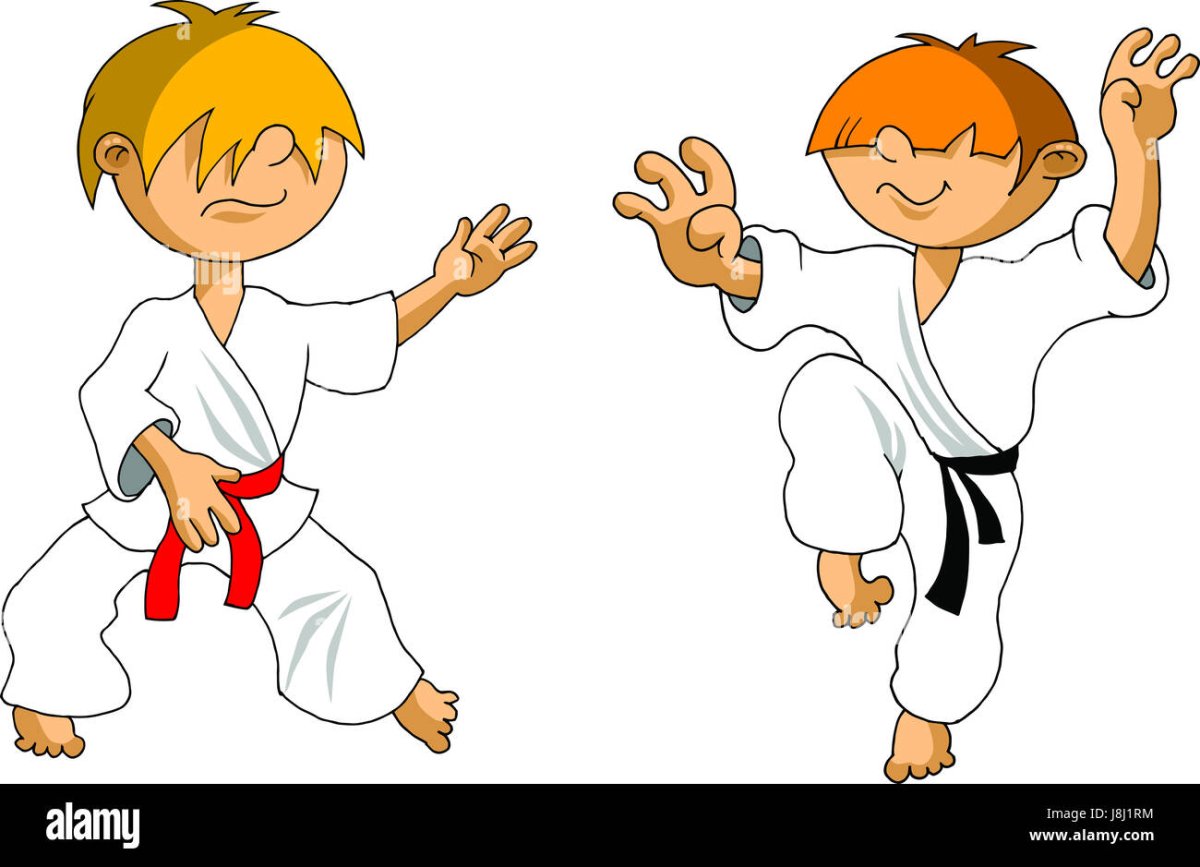 Карате дети вектор