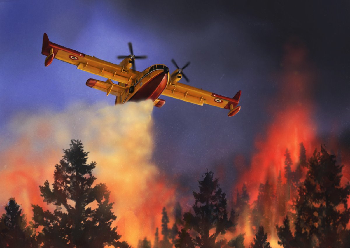 Самолёт для тушения лесных пожаров