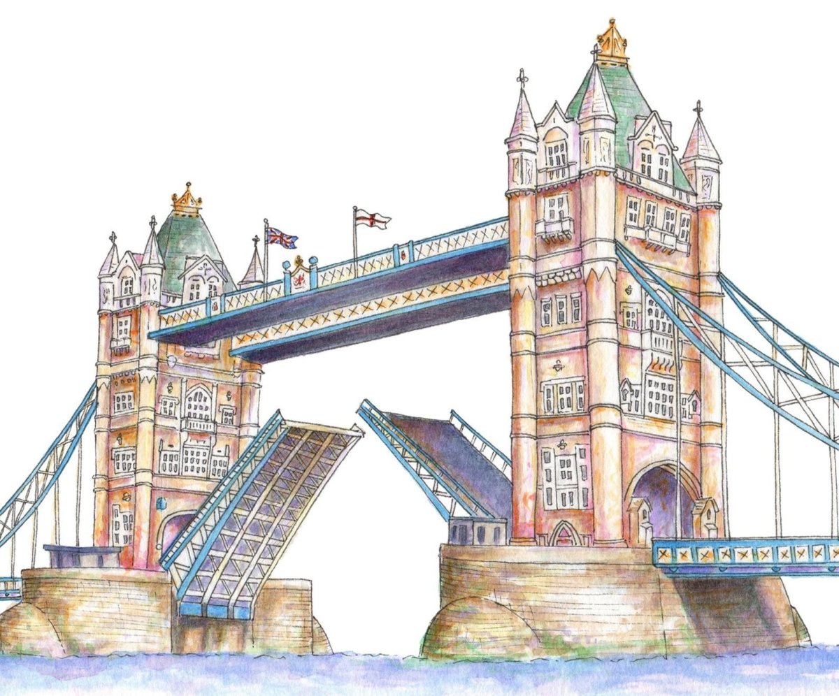 Тауэрский мост сбоку