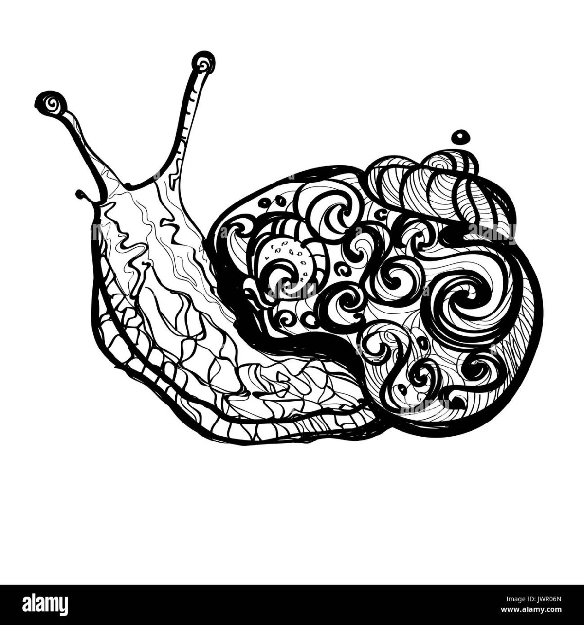 Улитки раскраски для детей Мандала