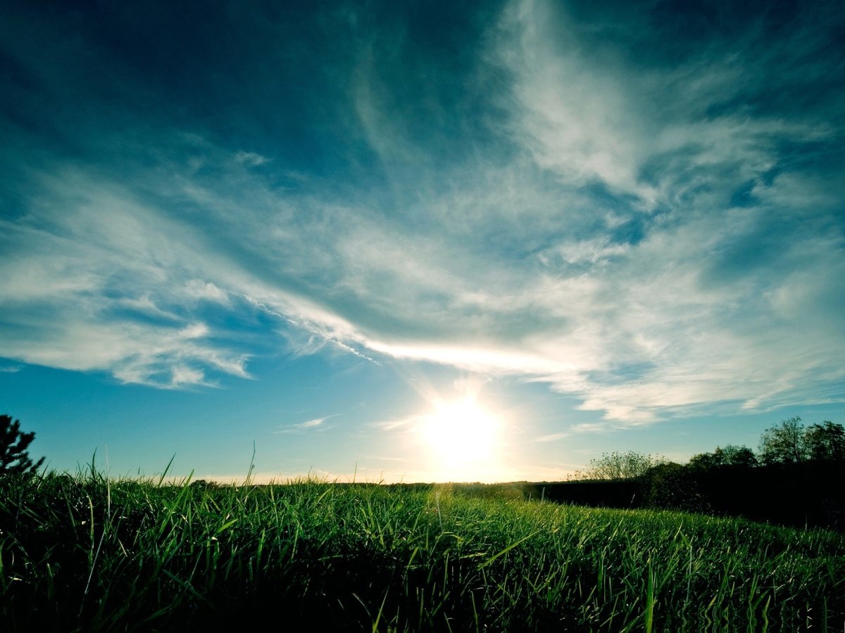 Зеленое небо